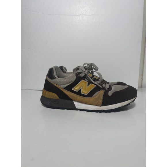 New Balance 675 Sneakers Low Profile Brown Yellow Streetwear 8 athletic sporty - Picture 2 of 8